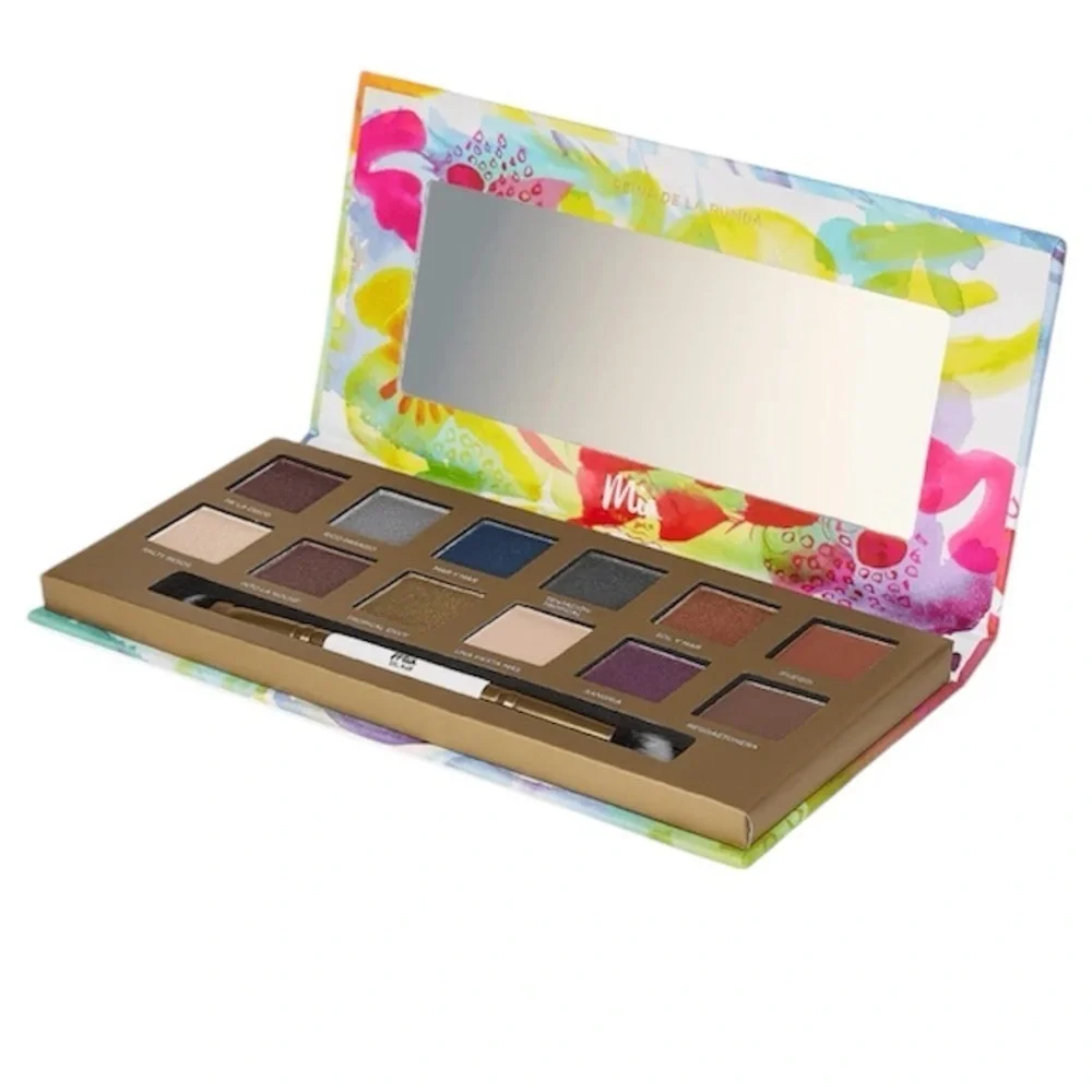 NWT Mia Del Mar Life is a Fiesta Eyeshadow Palette + Dual Ended‎ Brush
